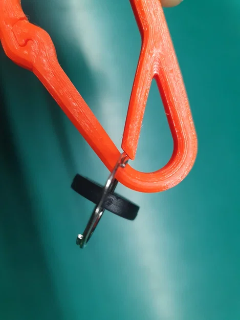 🔏 Carabiner có vách ngăn + móc khóa (Partitioned Carabiner + lock hook) - Image 4