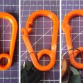 V2 Carabiner có vách ngăn + móc khóa (cứng hơn) - Thumbnail 1