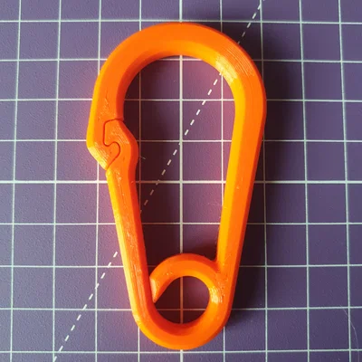 V2 Carabiner có vách ngăn + móc khóa (cứng hơn)