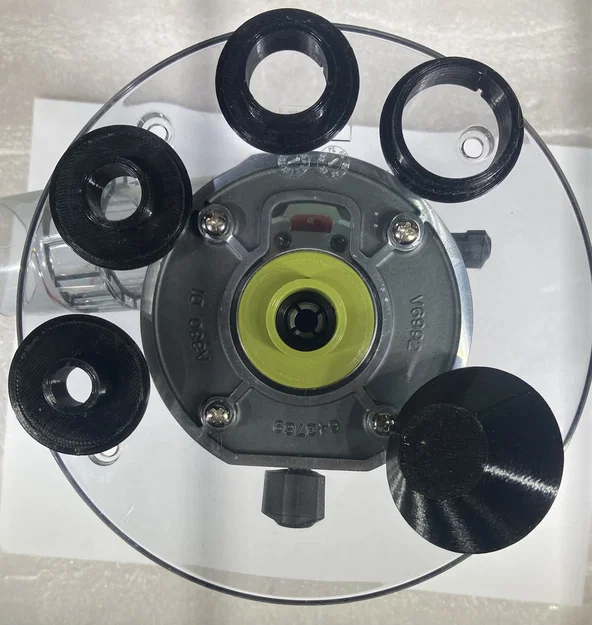 Bộ Template Bushing Set cho Milwaukee M18 Router (Milwaukee M18 Router Template Bushing Set) - Image 1