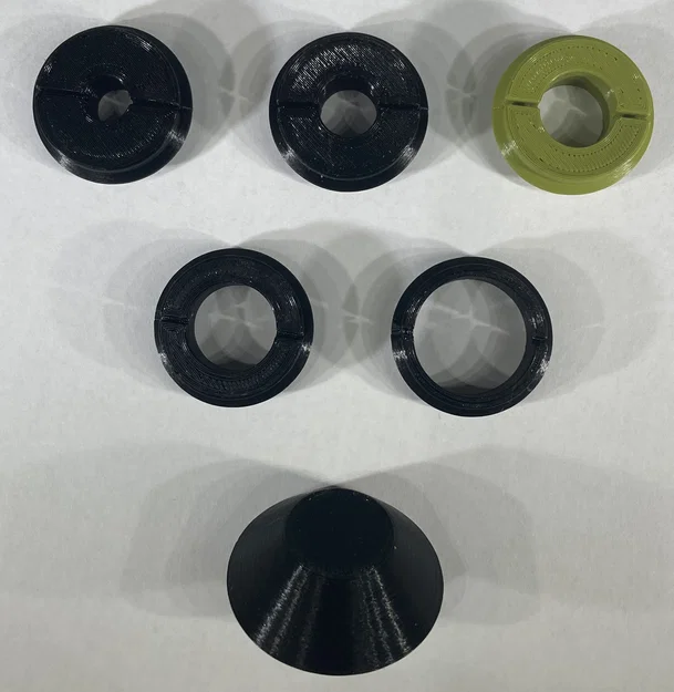 Bộ Template Bushing Set cho Milwaukee M18 Router (Milwaukee M18 Router Template Bushing Set) - Image 2