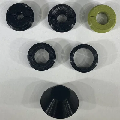 Bộ Template Bushing Set cho Milwaukee M18 Router (Milwaukee M18 Router Template Bushing Set)