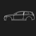 BMW E81 Silhuette - Silhouette trang trí treo tường - Thumbnail 1