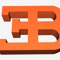Mô hình logo Bugatti "B" in 3D cực chất cho người yêu xe - Thumbnail 1