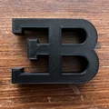 Mô hình logo Bugatti "B" in 3D cực chất cho người yêu xe - Thumbnail 2