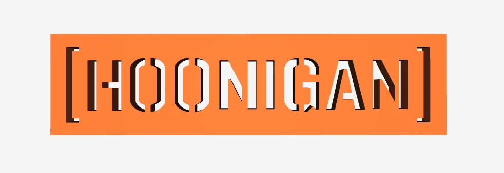 Bảng tên Hoonigan Logo Plate - Phụ kiện decor độc đáo cho xe độ - Image 1