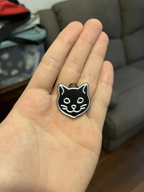 Móc khóa hình mèo dễ thương in 3D - Phụ kiện đáng yêu - Image 1