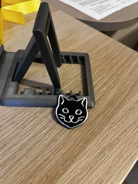 Móc khóa hình mèo dễ thương in 3D - Phụ kiện đáng yêu - Image 3