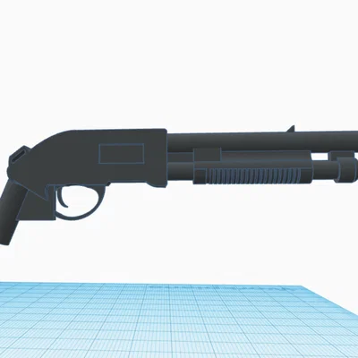 Mô hình súng Shotgun cho nhân vật lắp ráp (Lego Shotgun)