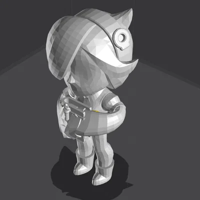 Mô hình 3D nhân vật Colette từ Brawl Stars cực chất