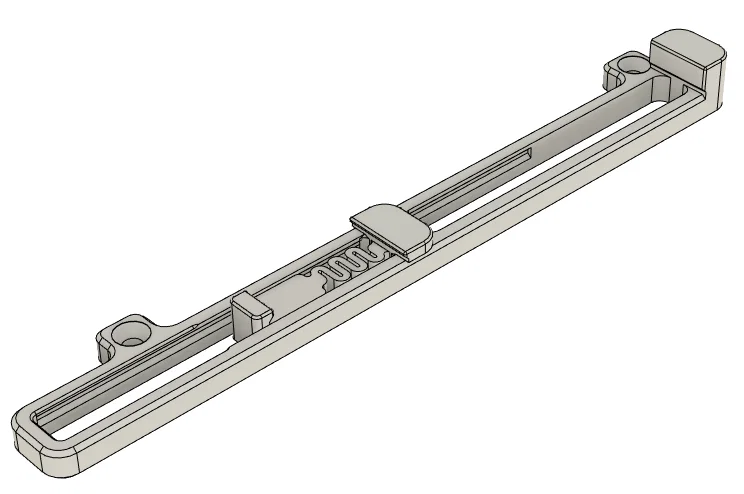 Ngàm DIN Rail cho LRS-200 chỉnh được chiều cao (Adjustable Height) - Image 1