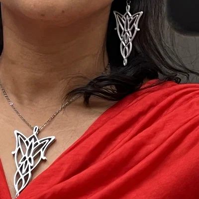 Bộ trang sức Evenstar (Chúa tể những chiếc nhẫn) in 3D đẹp mắt