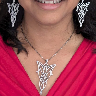 Bộ trang sức Evenstar (Chúa tể những chiếc nhẫn) in 3D đẹp mắt