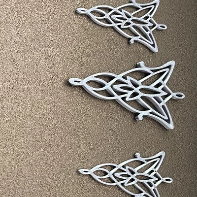 Bộ trang sức Evenstar (Chúa tể những chiếc nhẫn) in 3D đẹp mắt