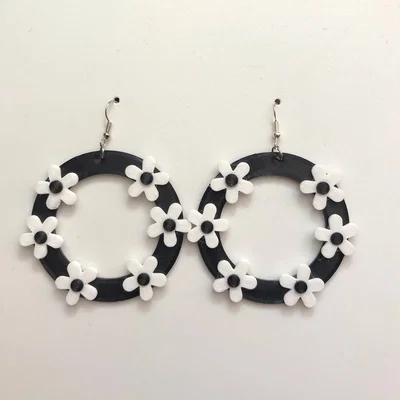 Bông tai hoa tách rời – Earring flower split part (pendientes flores)