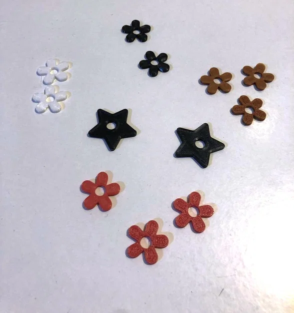 Bông tai hoa tách rời – Earring flower split part (pendientes flores) - Image 3