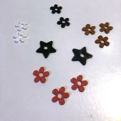 Bông tai hoa tách rời – Earring flower split part (pendientes flores)