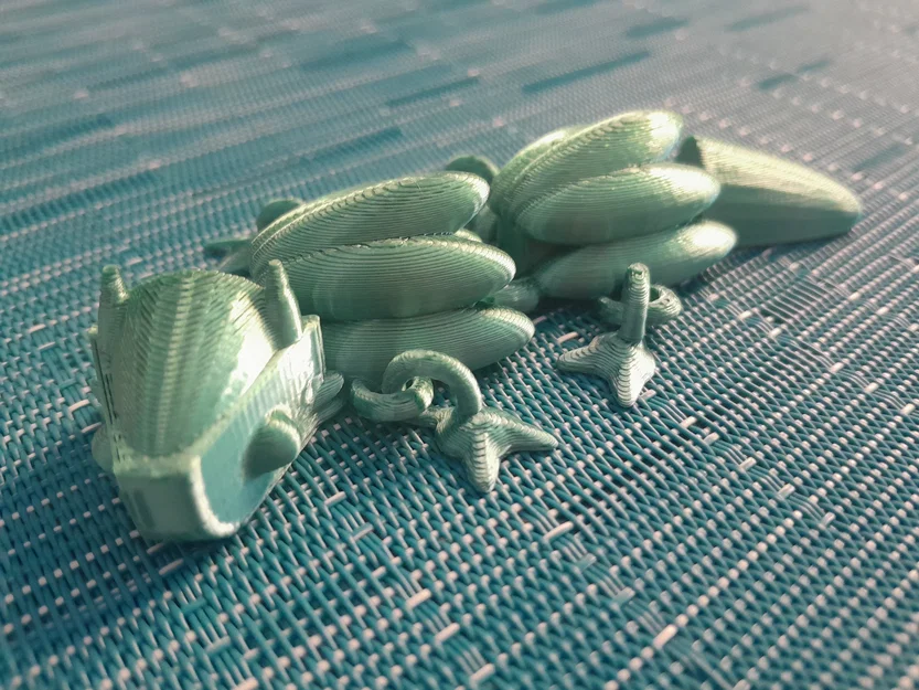 Mô hình rồng khớp nối linh hoạt (Articulated Dragon Round) in 3D - Image 1