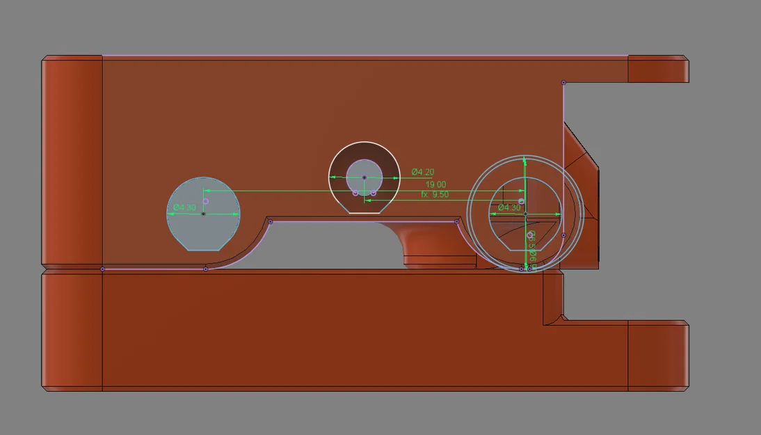 Hummingbird Extruder - Barebone V2 (HGX 2.0 gears) - Image 4