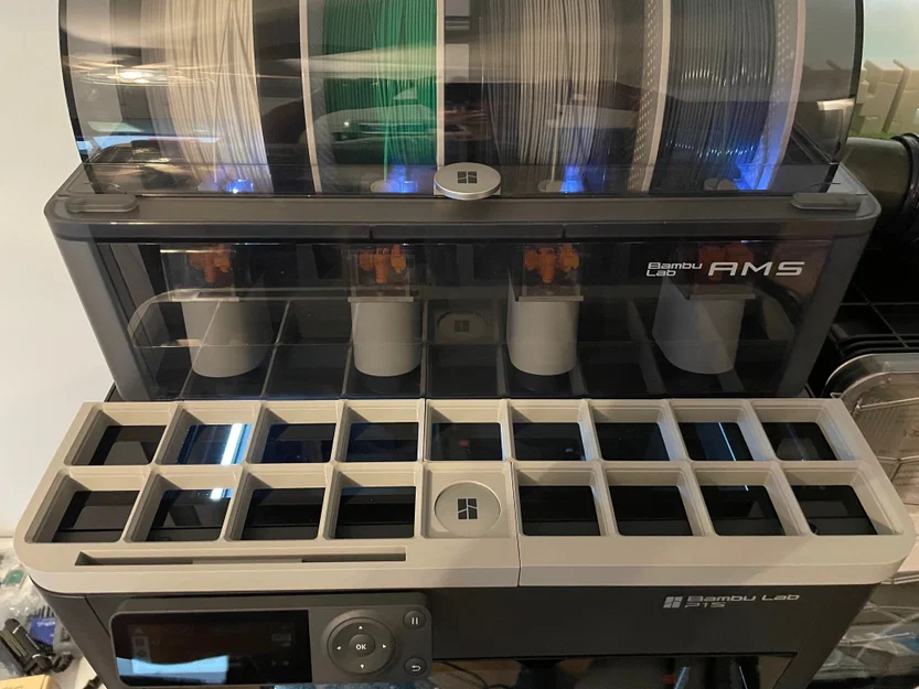 Đế Gridfinity 2x9 cho máy in 3D Bambu Lab P1S siêu gọn gàng - Image 2