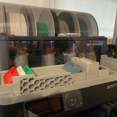 Đế Gridfinity 2x9 cho máy in 3D Bambu Lab P1S siêu gọn gàng