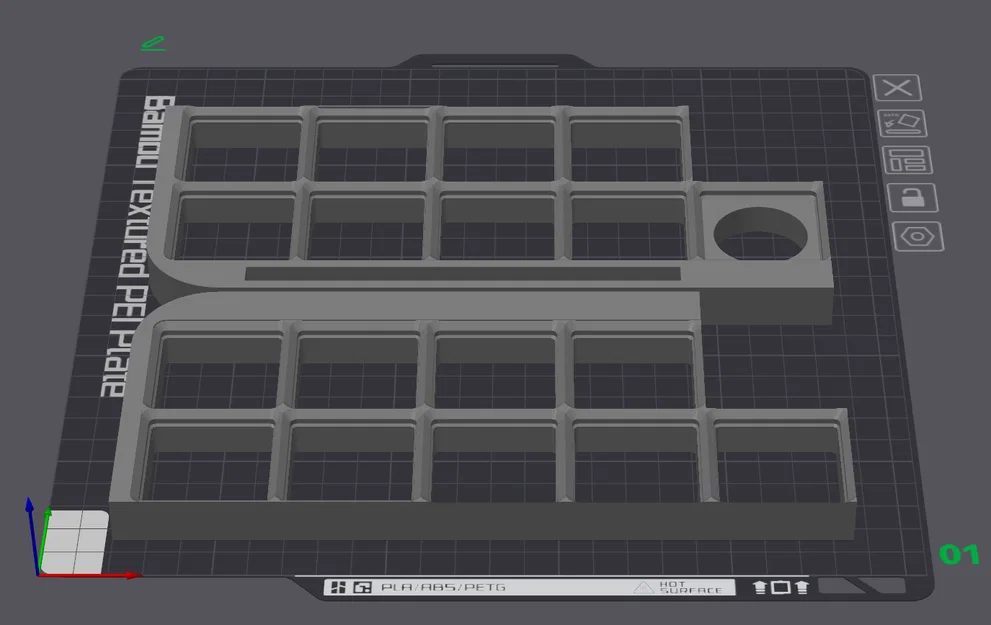 Đế Gridfinity 2x9 cho máy in 3D Bambu Lab P1S siêu gọn gàng - Image 4