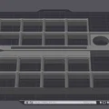 Đế Gridfinity 2x9 cho máy in 3D Bambu Lab P1S siêu gọn gàng - Thumbnail 4
