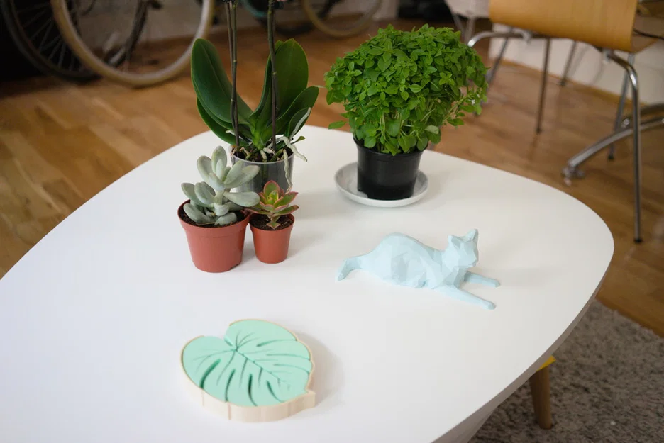 Bộ Đế Lót Ly Hình Lá (Leaf Coasters) - Phụ Kiện Decor 3D Độc Đáo - Image 3