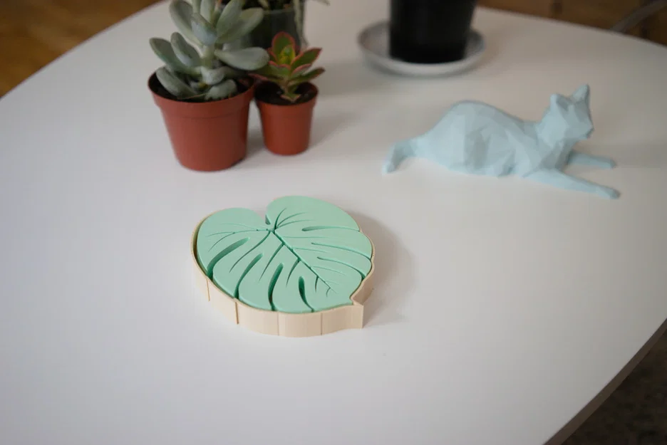 Bộ Đế Lót Ly Hình Lá (Leaf Coasters) - Phụ Kiện Decor 3D Độc Đáo - Image 4