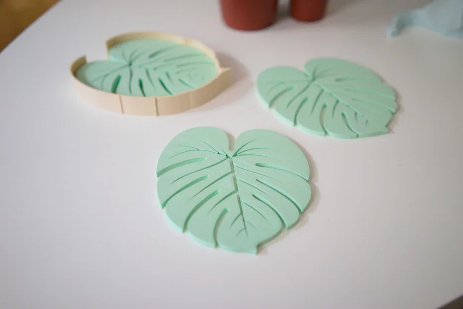 Bộ Đế Lót Ly Hình Lá (Leaf Coasters) - Phụ Kiện Decor 3D Độc Đáo - Image 5