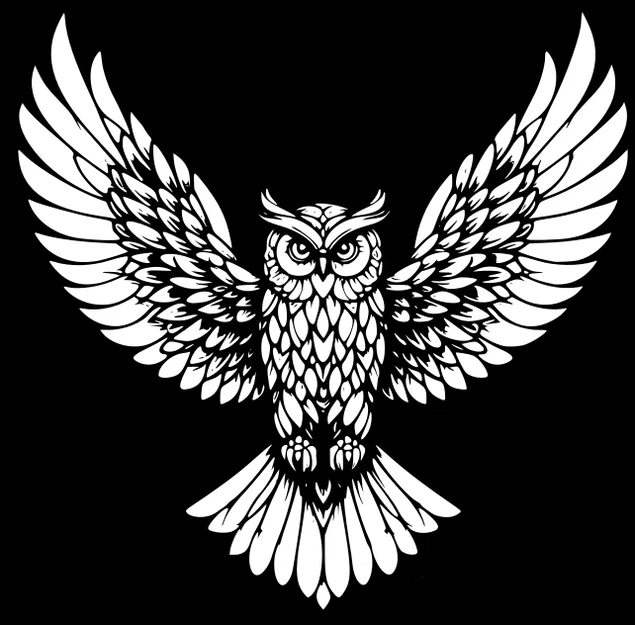 Khuôn phun sơn hình cú mèo (Stencil Owl) độc đáo cho dự án DIY - Image 1