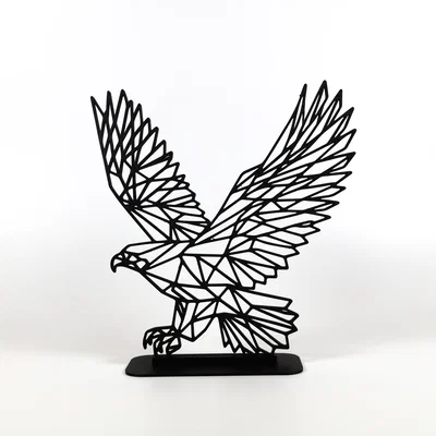 Đại Bàng Low Poly Hình Học (Geometric Low Poly Eagle)