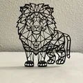 Mô hình trang trí Sư tử hình học Geometric Lion nghệ thuật - Thumbnail 1