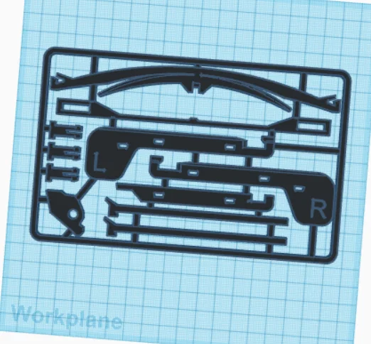 Mô hình nỏ đồ chơi Bigger Crossbow lắp ráp dạng kit card - Image 1