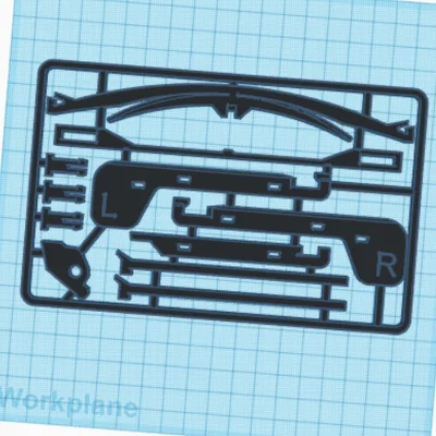 Mô hình nỏ đồ chơi Bigger Crossbow lắp ráp dạng kit card