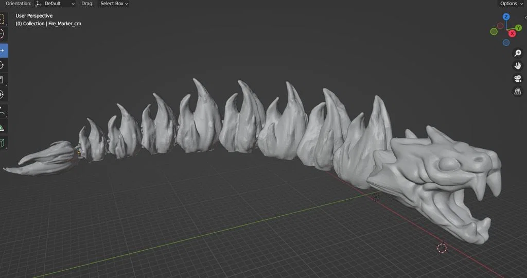 Rắn Lửa Khớp Nối (Articulated Fire Snake) - Image 1