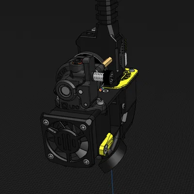 Toolhead RR V-Core 3.4 (Vcore 4→3.1) kèm plate Dragon Ace CF & duct tốt hơn