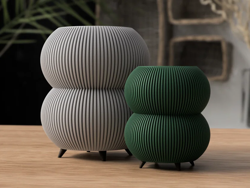 Bình hoa/Chậu trồng cây có chân (Vase/Planter with legs) - Image 1