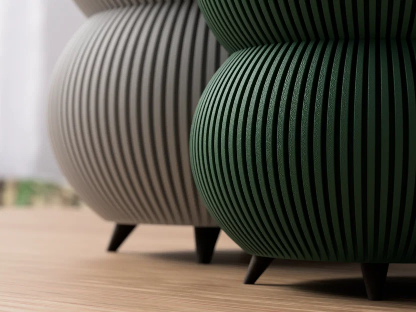 Bình hoa/Chậu trồng cây có chân (Vase/Planter with legs) - Image 3