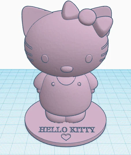 Mô hình 3D Hello Kitty xinh xắn cho không gian trang trí của bạn - Image 1