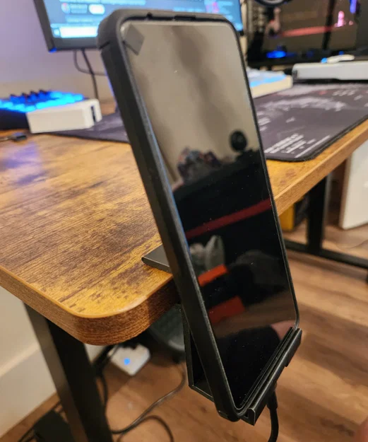 Giá đỡ điện thoại để bàn (Desk Shelf Phone Holder) có hỗ trợ sạc - Image 1