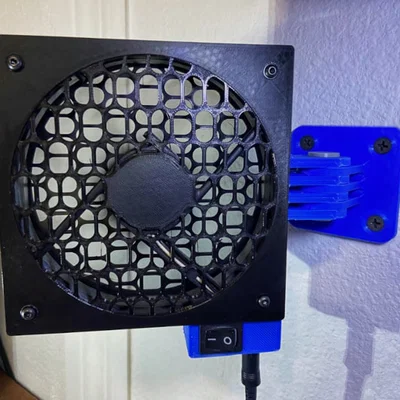 Giá đỡ gắn tường xoay cho quạt PC 120mm