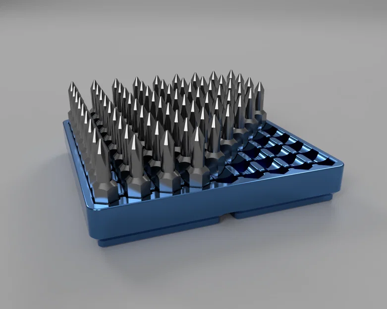 Khay Đựng Đầu Vít Lục Giác Gridfinity 81 Vị Trí Cực Gọn - Image 1