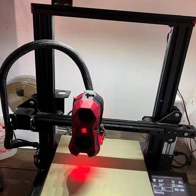 Ngàm gắn Stealthburner cho Ender 3 (linear rail MGN12)