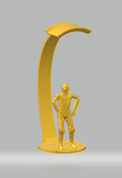 Giá đỡ tai nghe C3PO (C3PO headphone stand/holder) - Image 1