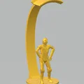 Giá đỡ tai nghe C3PO (C3PO headphone stand/holder) - Thumbnail 1
