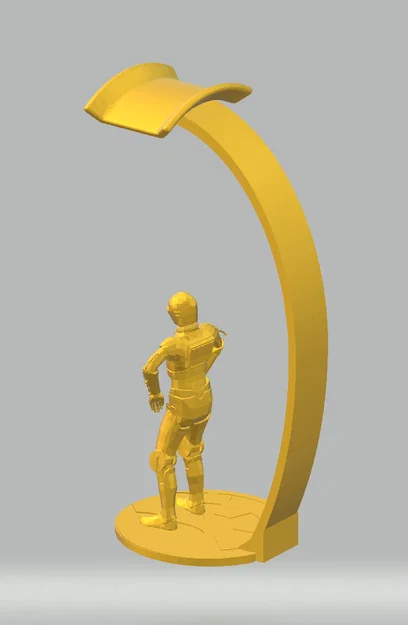 Giá đỡ tai nghe C3PO (C3PO headphone stand/holder) - Image 2