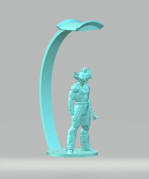 Giá đỡ tai nghe Bardock (Dragon Ball) – Headphone stand/holder - Image 1