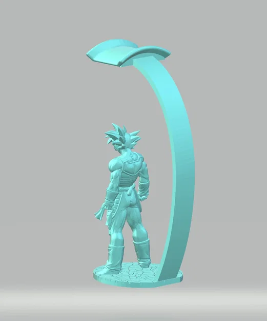 Giá đỡ tai nghe Bardock (Dragon Ball) – Headphone stand/holder - Image 2