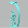 Giá đỡ tai nghe Bardock (Dragon Ball) – Headphone stand/holder - Thumbnail 2